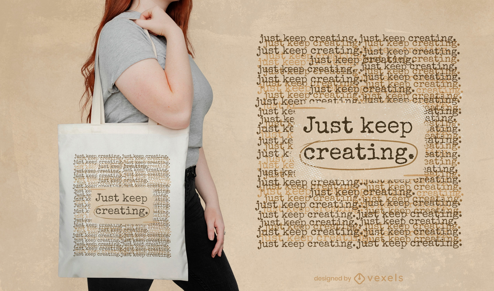 Writing words background tote bag design