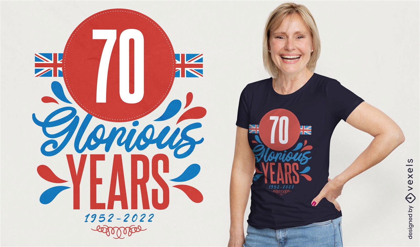 T-Shirt-Design zum Gedenken an die britische K?nigin