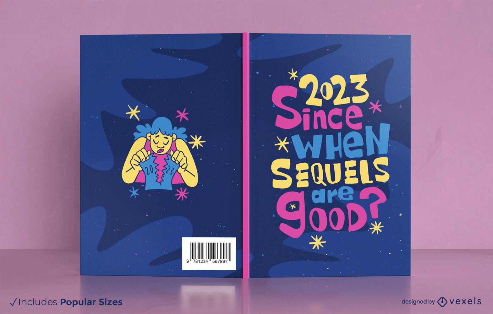 Design de capa de livro planejador anti 2023