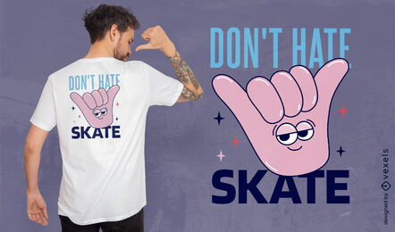Cartoon hand gesture t-shirt design