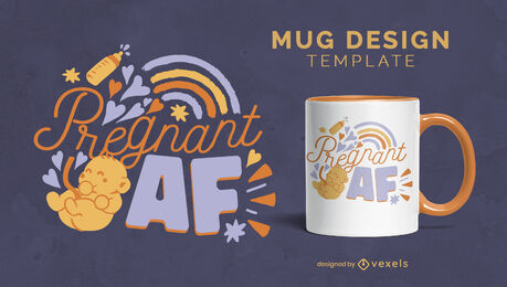 Schwangeres AF-Tassendesign