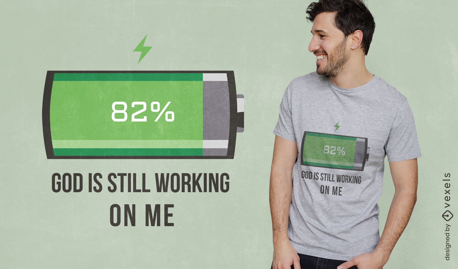Batterieladeprozess T-Shirt-Design