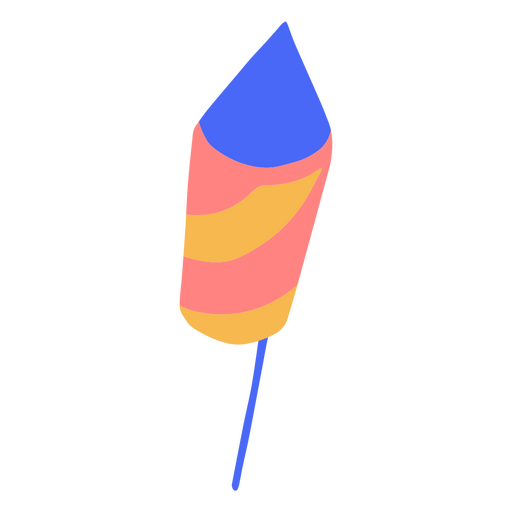 Fogo de artifício de foguete de ano novo Desenho PNG