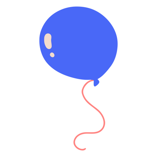 balão azul de celebração Desenho PNG