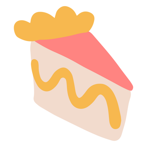 Feierliches Stück Kuchen PNG-Design