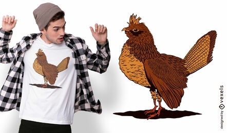 Rooster farm animal t-shirt design