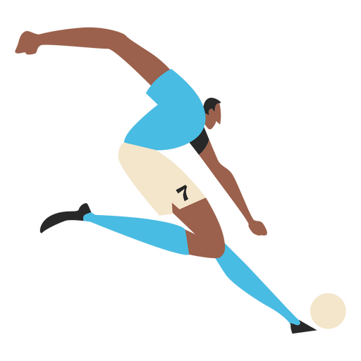 Habilidoso jugador de fútbol de la Copa del Mundo Diseño PNG