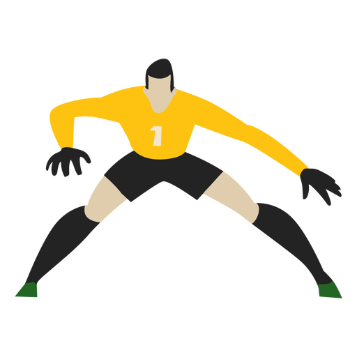 World Cup goalkeeper player PNG Design