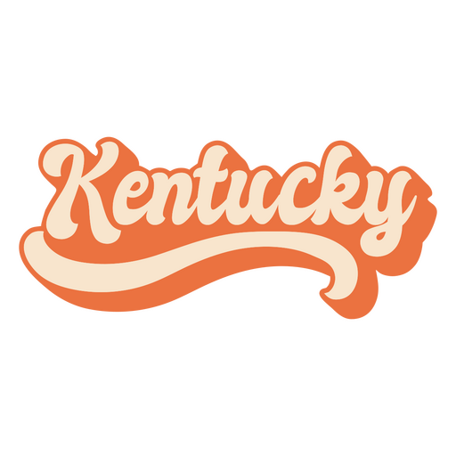 Kentucky letras estados de estados unidos Diseño PNG