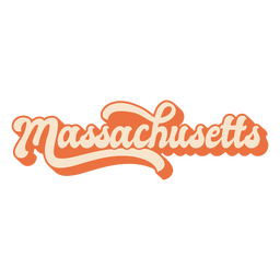Massachusetts, das usa-staaten beschriftet PNG-Design Transparent PNG