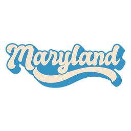Maryland letras estados de estados unidos Diseño PNG
