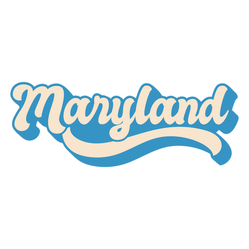 Maryland letras estados dos eua Desenho PNG