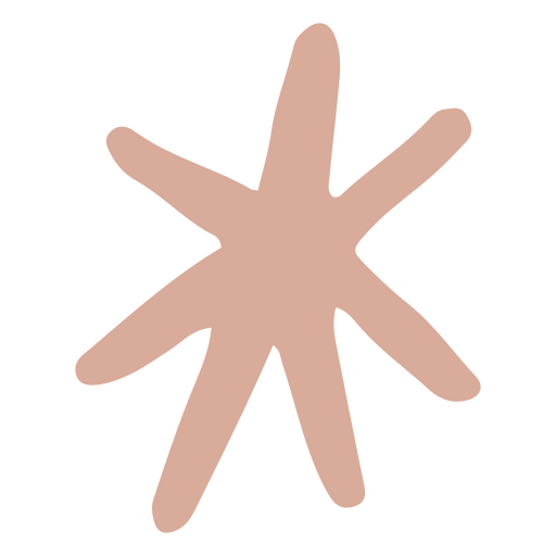 Pink starfish PNG Design