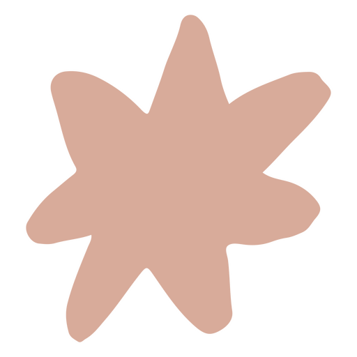 ?cone rosa em forma de estrela Desenho PNG