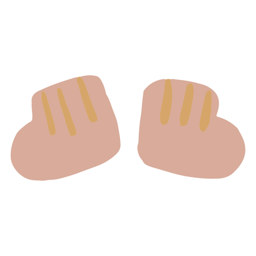 Par de calcetines de bebé Diseño PNG