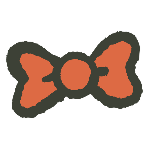 Orangefarbene Fliege PNG-Design