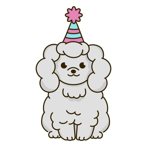 Aniversário cachorrinho kawaii Desenho PNG