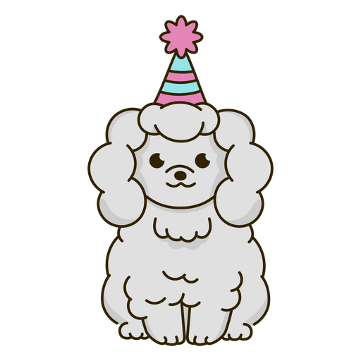 Birthday puppy kawaii PNG Design