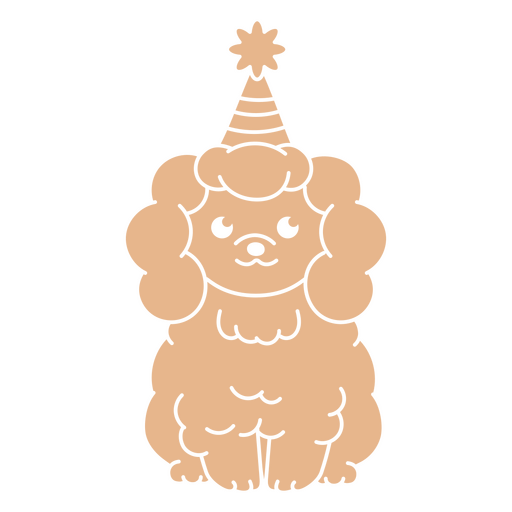 Filhote de cachorro cortado de aniversário Desenho PNG