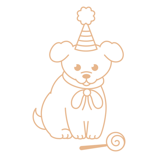 Aniversário cachorrinho derrame doce Desenho PNG