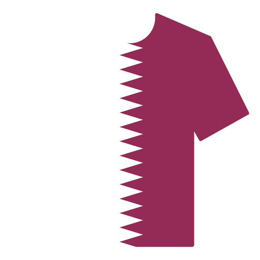 Camiseta inspirada na bandeira do Qatar Desenho PNG