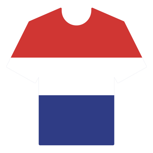 Camiseta de fútbol tricolor Diseño PNG