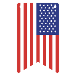 Galhardete inspirado na bandeira dos EUA Desenho PNG