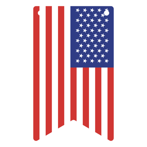USA flag-inspired pennant PNG Design