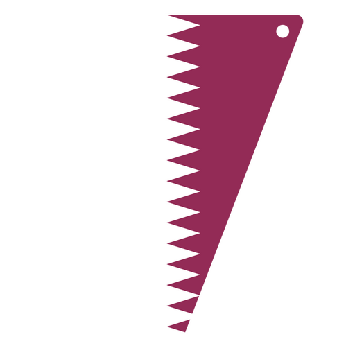 Bander?n triangular inspirado en la bandera de Qatar Diseño PNG