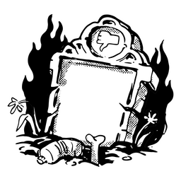 Skelettknochen in einem Grab PNG-Design
