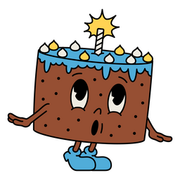 Bolo De Aniversário Dos Desenhos Animados PNG Images