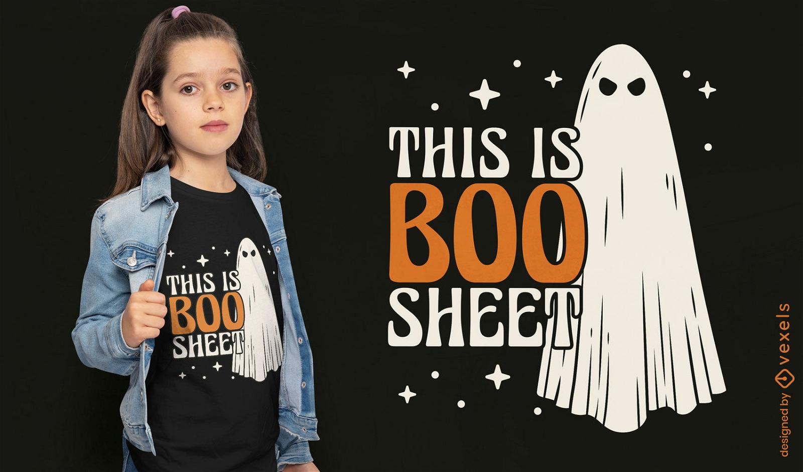 Design de camiseta de folha de Boo