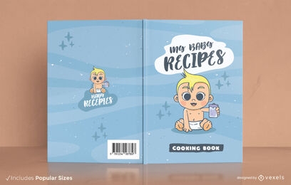 Mein Baby-Rezeptbuch-Cover-Design KDP