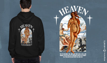Heavenly Venus PSD t-shirt design