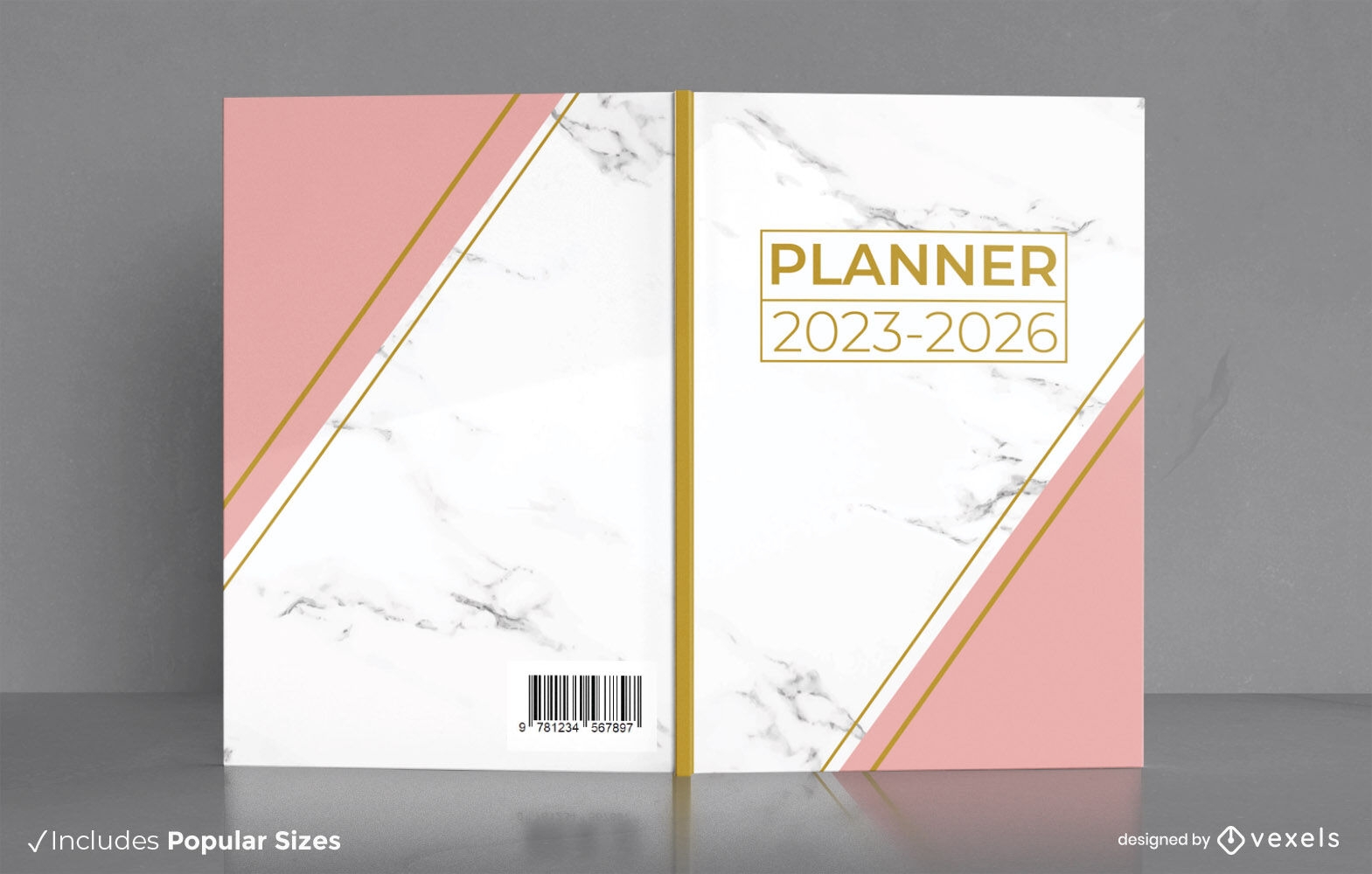 Marble background book cover design