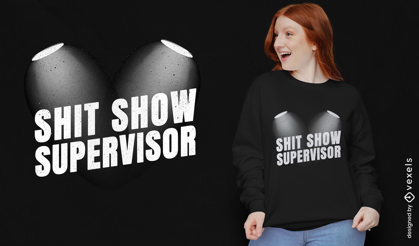 Shit Show Supervisor T-shirt Design Vector Download