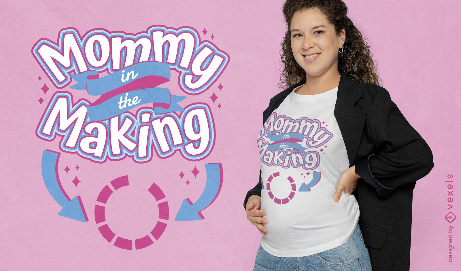 Mommy in the making t-shirt design