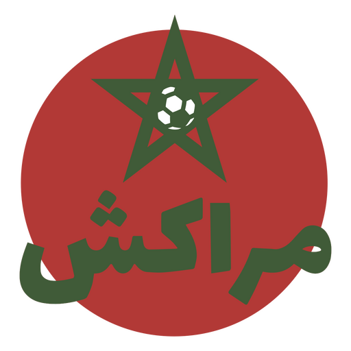 Marokkos Name geschrieben auf einem nationalen Emblem PNG-Design