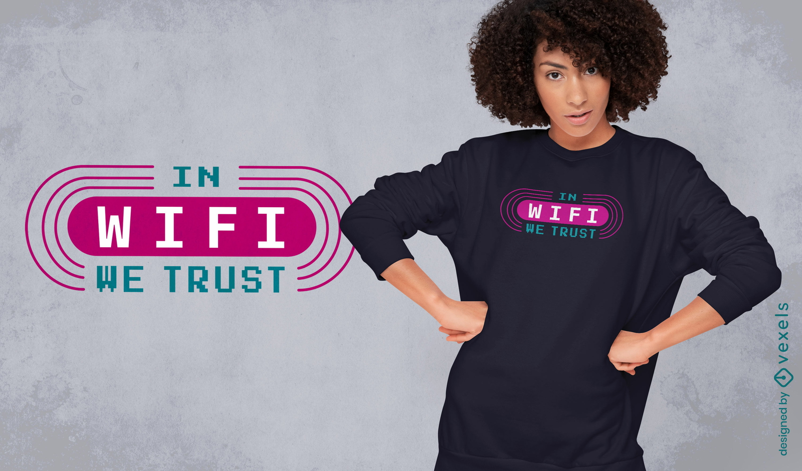 In wifi we trust t-shirt design