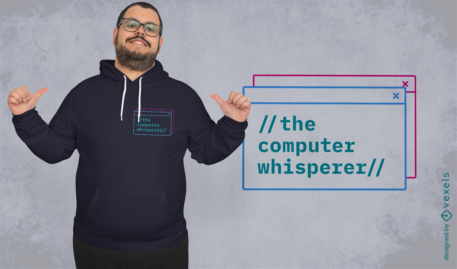 Computer whisperer t-shirt design