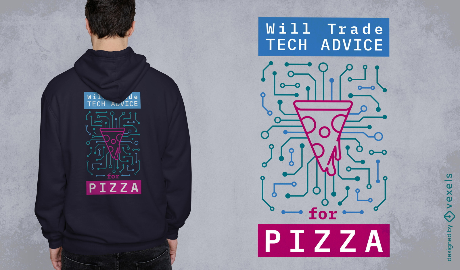 Conselhos técnicos de comércio para design de camisetas de pizza