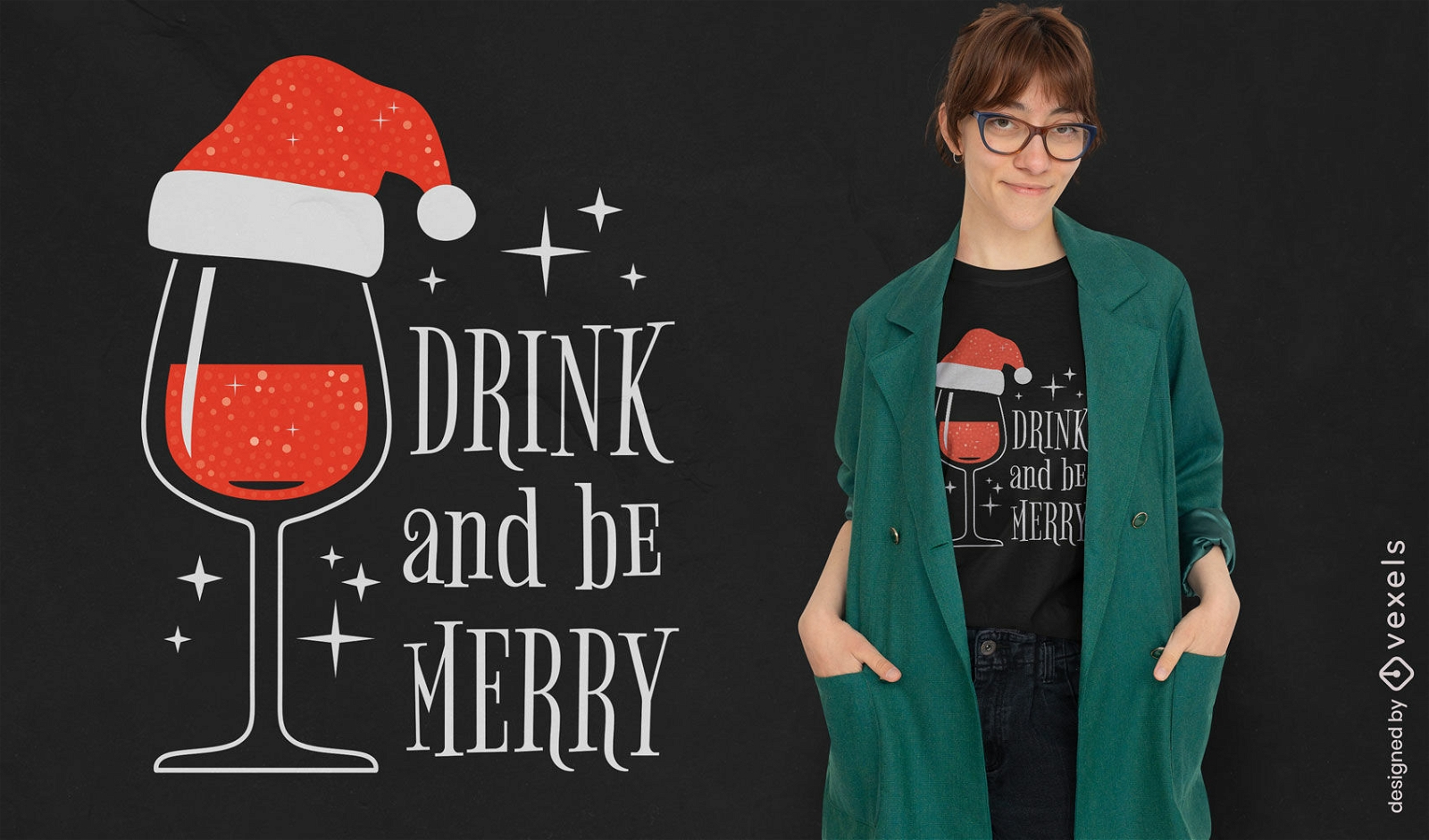 Drink and be merry t-shirt design