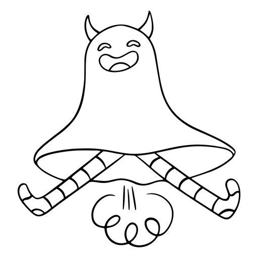 Farting ghost depiction PNG Design