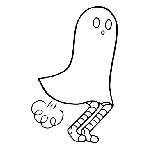 Funny farting ghost PNG Design