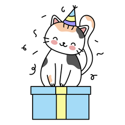 Fundo Moldura De Gato De Aniversário Com Gatos Fofos De Desenho