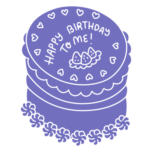 Feliz aniversário cortar bolo de morango Desenho PNG