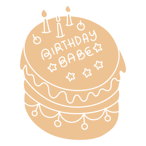 Bolo cortado para aniversário querida Desenho PNG