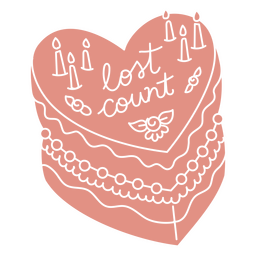 Torta recortada de la cuenta perdida Diseño PNG