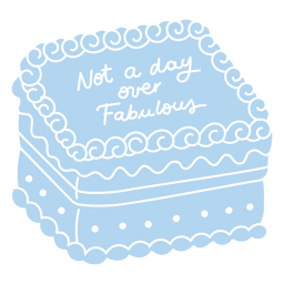Viktorianischer Kuchen ausgeschnitten fabelhaft PNG-Design