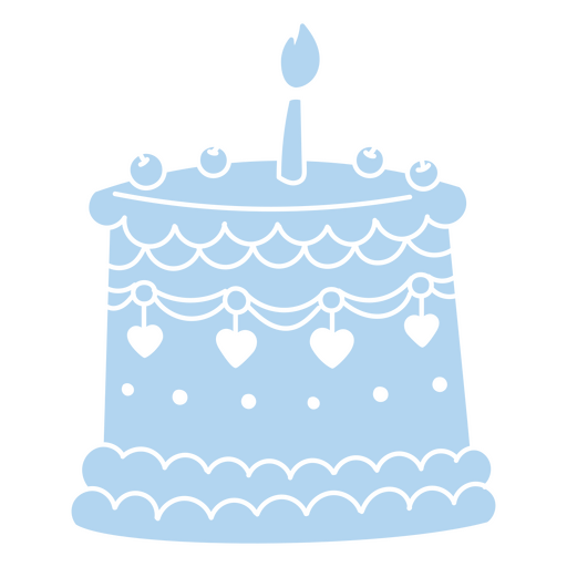 Victorian cut out cherry cake PNG Design